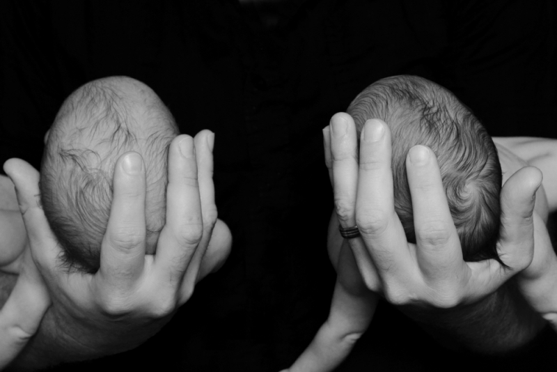 Newborn Twins Portrait