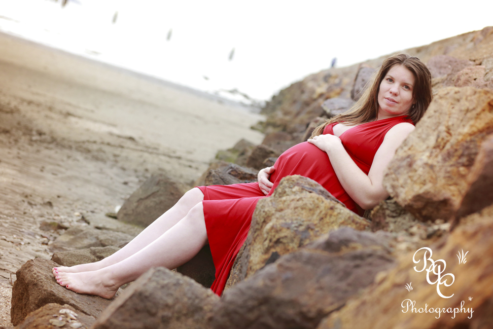 Shorncliffe Beach Maternity Portrait
