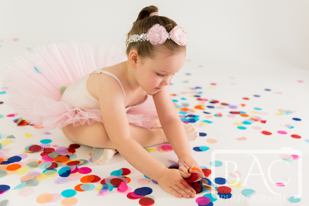 Little Ballerina confetti portraits Brisbane