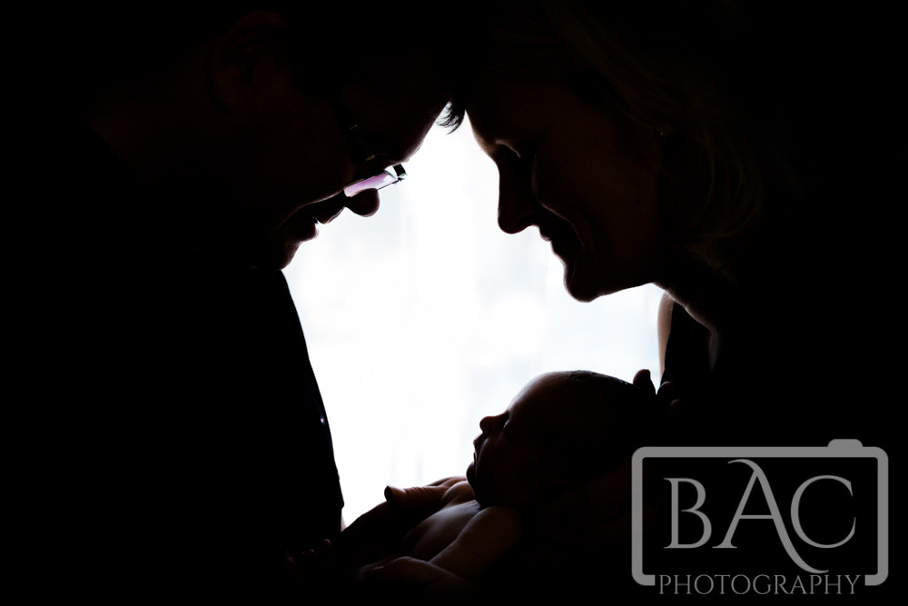 newborn portrait silhouette