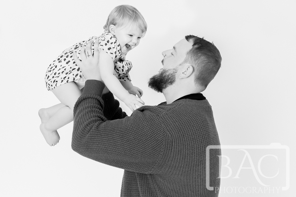 Dad and daughter portrait