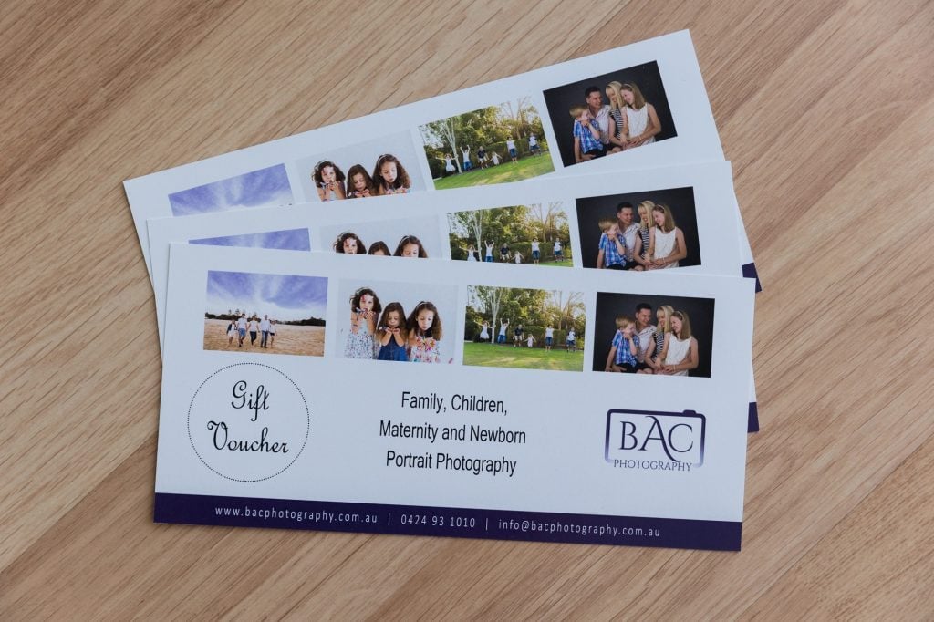 BAC Photography gift vouchers