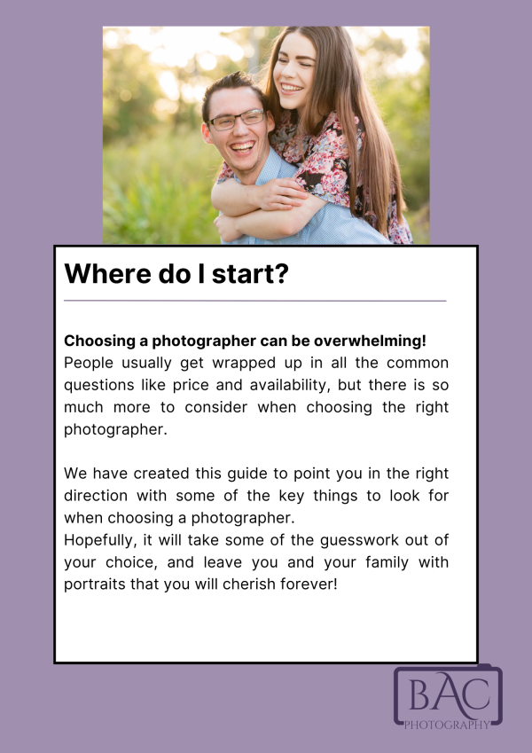 how to choose the right photographer open page free ebook